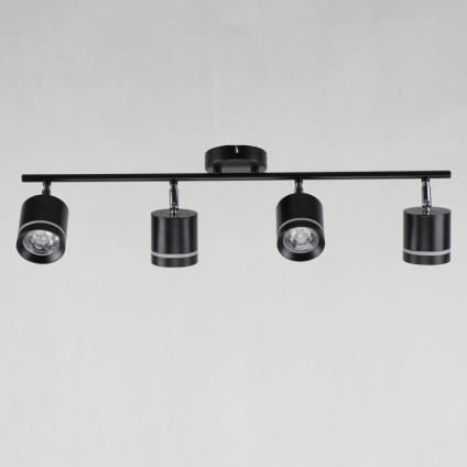 Спот 51678/4 BK+CR черный/хром 4x10W LED 6000K, KQS20